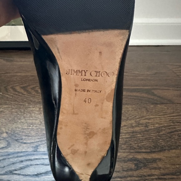 Jimmy Choo navy patent leather pumps size 40 - Picture 3 of 3
